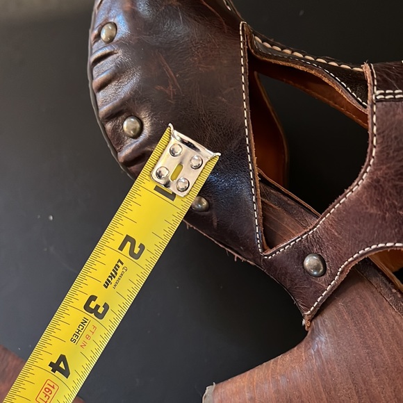 Frye Reese T strap sandals 10 - Picture 11 of 12